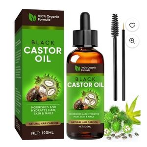 Organic Black Castor Oil Hair Skin Nail Care  120 ML External Multi Use